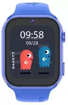 Smartwatch Garett Kids Twin 2 4G w kolorze niebieskim – lokalizacja GPS, dwie kamery, połączenia wideo i głosowe, przycisk SOS i kontrola rodzicielska. 1.webp